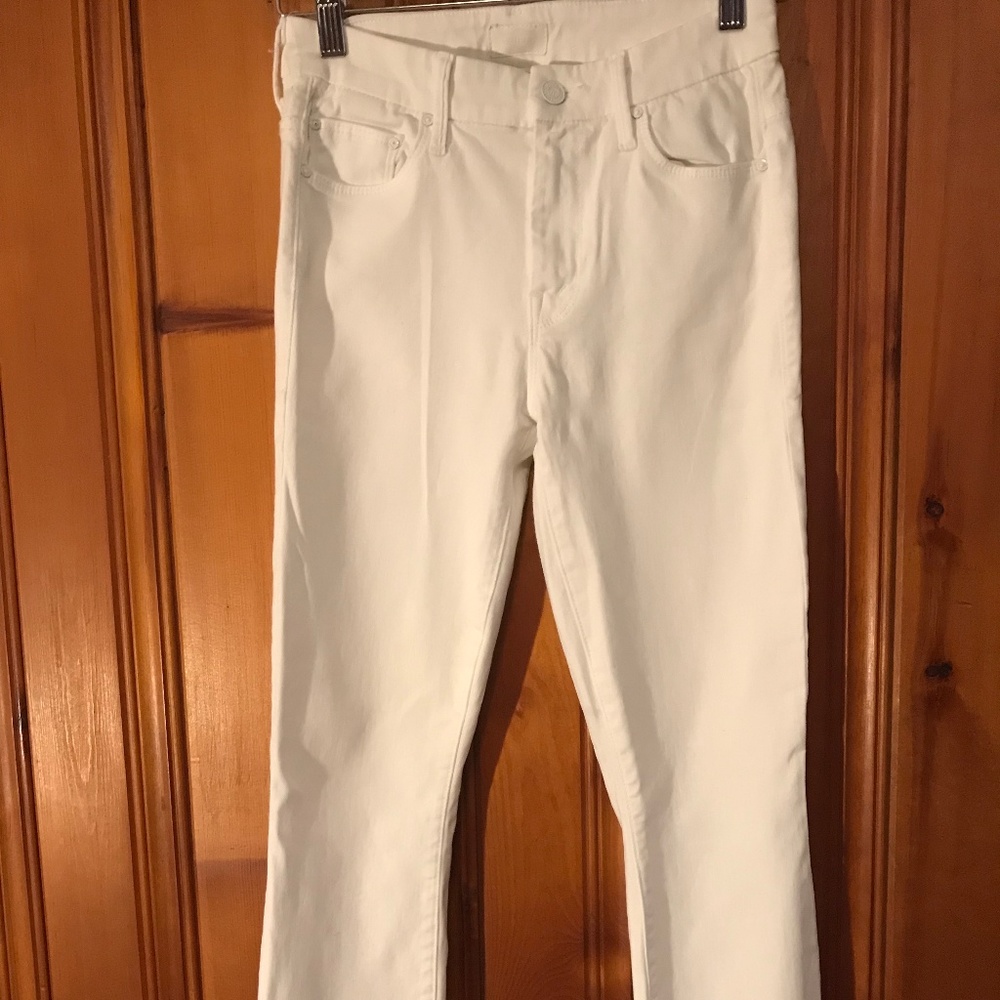 MOTHER- High Waisted Looker Ankle Fray